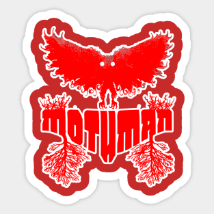 Mothman West Virginia Wing Humanoid Moth Retro Vintage  Red Sticker